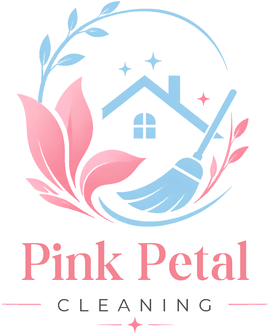 Pink Petal Cleaning logo